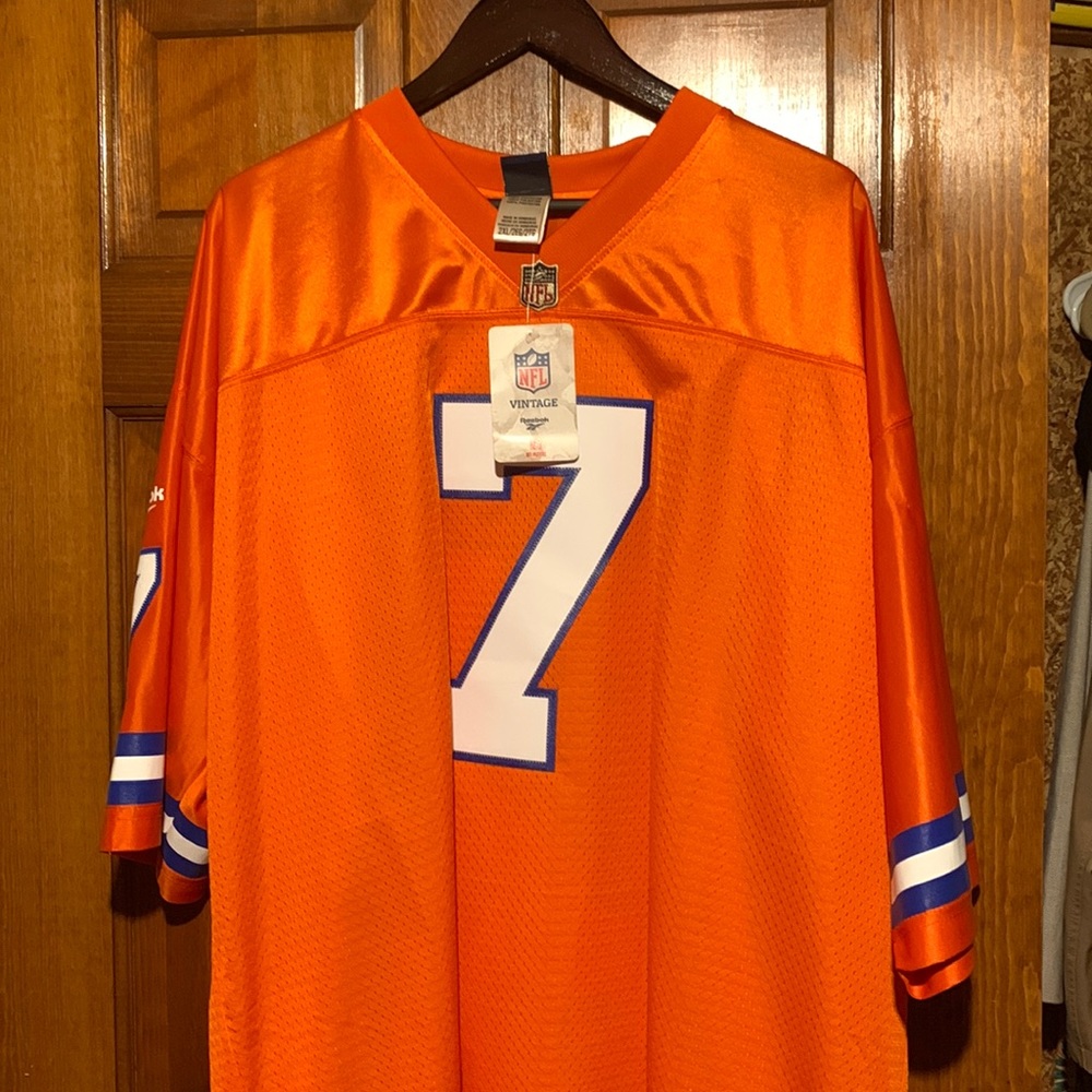 Vintage number seven John Elway signed jersey